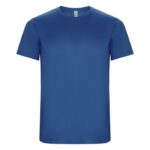 MPG116210 camiseta deportiva de manga corta infantil azul punto entrelazado 50 poliester reciclado 5 1