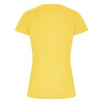 MPG116214 camiseta deportiva de manga corta para mujer amarillo punto entrelazado 50 poliester recic 4