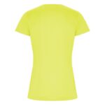 MPG116215 camiseta deportiva de manga corta para mujer amarillo punto entrelazado 50 poliester recic 4