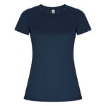 MPG116216 camiseta deportiva de manga corta para mujer azul punto entrelazado 50 poliester reciclado 1