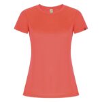 MPG116218 camiseta deportiva de manga corta para mujer rojo punto entrelazado 50 poliester reciclado 1