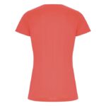 MPG116218 camiseta deportiva de manga corta para mujer rojo punto entrelazado 50 poliester reciclado 4