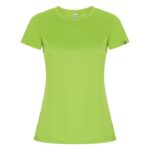 MPG116219 camiseta deportiva de manga corta para mujer verde punto entrelazado 50 poliester reciclad 1