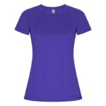 MPG116220 camiseta deportiva de manga corta para mujer purpura punto entrelazado 50 poliester recicl 1