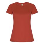 MPG116224 camiseta deportiva de manga corta para mujer rojo punto entrelazado 50 poliester reciclado 1