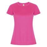 MPG116225 camiseta deportiva de manga corta para mujer rosa punto entrelazado 50 poliester reciclado 1