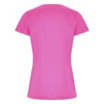 MPG116225 camiseta deportiva de manga corta para mujer rosa punto entrelazado 50 poliester reciclado 4