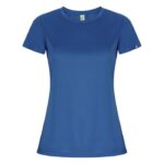 MPG116227 camiseta deportiva de manga corta para mujer azul punto entrelazado 50 poliester reciclado 1