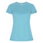 MPG116228 camiseta deportiva de manga corta para mujer azul punto entrelazado 50 poliester reciclado 1