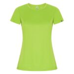 MPG116229 camiseta deportiva de manga corta para mujer verde punto entrelazado 50 poliester reciclad 1