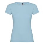 MPG116236 camiseta de manga corta para mujer azul punto de jersey sencillo 100 algodon 155 gm2 1