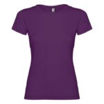 MPG116241 camiseta de manga corta para mujer purpura punto de jersey sencillo 100 algodon 155 gm2 1
