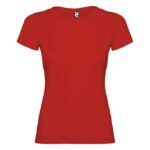 MPG116242 camiseta de manga corta para mujer rojo punto de jersey sencillo 100 algodon 155 gm2 1