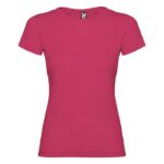 MPG116244 camiseta de manga corta para mujer rosa punto de jersey sencillo 100 algodon 155 gm2 1