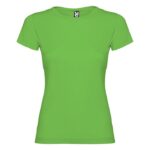 MPG116248 camiseta de manga corta para mujer verde punto de jersey sencillo 100 algodon 155 gm2 1