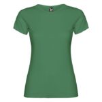 MPG116249 camiseta de manga corta para mujer verde punto de jersey sencillo 100 algodon 155 gm2 1
