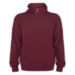 MPG116256 sudadera con capucha y cremallera completa unisex purpura punto 50 algodon 50 poliester 28 1