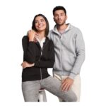 MPG116256 sudadera con capucha y cremallera completa unisex purpura punto 50 algodon 50 poliester 28 3