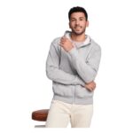 MPG116256 sudadera con capucha y cremallera completa unisex purpura punto 50 algodon 50 poliester 28 4