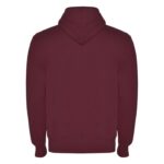 MPG116256 sudadera con capucha y cremallera completa unisex purpura punto 50 algodon 50 poliester 28 5