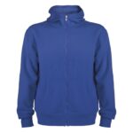 MPG116260 sudadera con capucha y cremallera completa unisex azul punto 50 algodon 50 poliester 280 g 1
