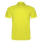 MPG116309 polo deportivo de manga corta para hombre amarillo punto pique 100 poliester 150 gm2 4