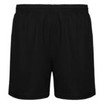 MPG116373 pantalon corto deportivo unisex negro punto pique 100 poliester 140 gm2 1