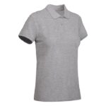 MPG116390 polo de manga corta para mujer gris punto pique 100 algodon organico 210 gm2 4