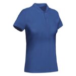 MPG116393 polo de manga corta para mujer azul punto pique 100 algodon organico 210 gm2 4