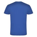 MPG116407 camiseta de cuello de pico de manga corta para hombre azul punto de jersey sencillo 100 al 4