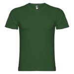 MPG116408 camiseta de cuello de pico de manga corta para hombre verde punto de jersey sencillo 100 a 1