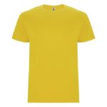 MPG116421 camiseta de manga corta para hombre amarillo punto de jersey sencillo 100 algodon 190 gm2 1