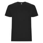 MPG116438 camiseta de manga corta para hombre negro punto de jersey sencillo 100 algodon 190 gm2 1