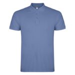 MPG116491 polo de manga corta para hombre azul punto pique 100 algodon 200 gm2 1