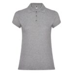 MPG116534 polo de manga corta para mujer gris punto pique 100 algodon 200 gm2 1