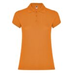 MPG116537 polo de manga corta para mujer naranja punto pique 100 algodon 200 gm2 1