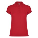 MPG116542 polo de manga corta para mujer rojo punto pique 100 algodon 200 gm2 1