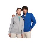 MPG116553 sudadera con cremallera completa unisex azul punto 50 algodon 50 poliester 280 gm2 3