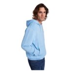 MPG116566 sudadera con capucha para hombre verde punto 50 algodon 50 poliester 280 gm2 2