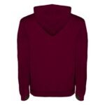 MPG116575 sudadera con capucha para hombre rojo punto 50 algodon 50 poliester 280 gm2 4