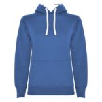 MPG116596 sudadera con capucha para mujer azul punto 50 algodon 50 poliester 280 gm2 1