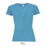 MPG116688 sporty camiseta mujer 140g azul agua poliester 1
