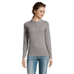 MP3427880 Duqi - PERFECT MUJER LSL POLO  180 Gris Mezcla XXL
