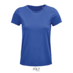 MPG116953 crusader mujer camiseta azul real algodon organico 1