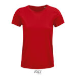 MPG116954 crusader mujer camiseta rojo algodon organico 1